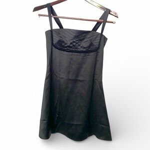 NEW Satin Little Black Dress XS Extra Small